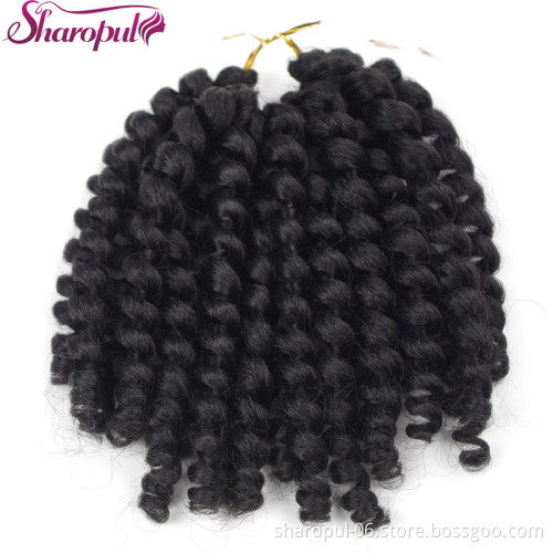 Artificial Hair Short bob Wand Loose Curl Crochet Braid Hair Synthetic Hair